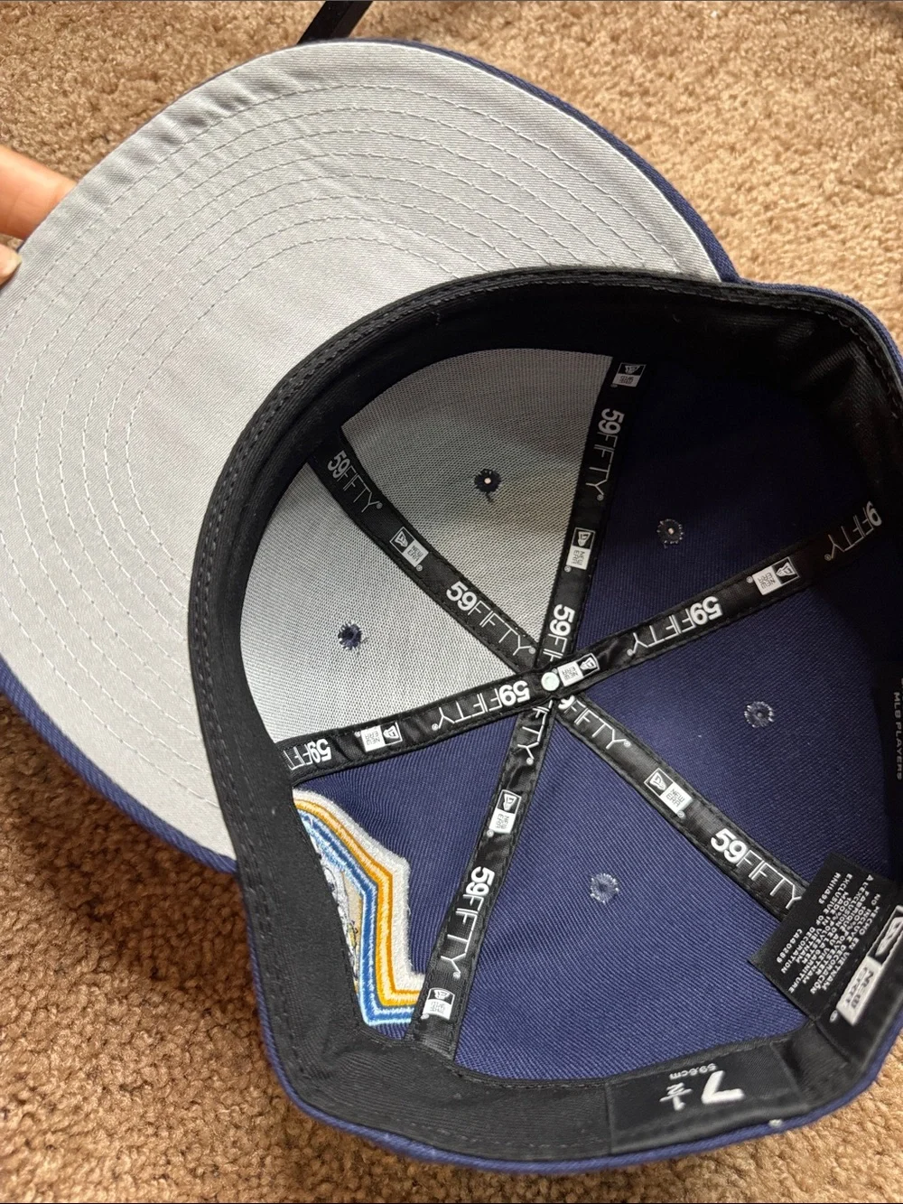 Tampa Bay Navy Baseball Cap with Light Blue Star Accent